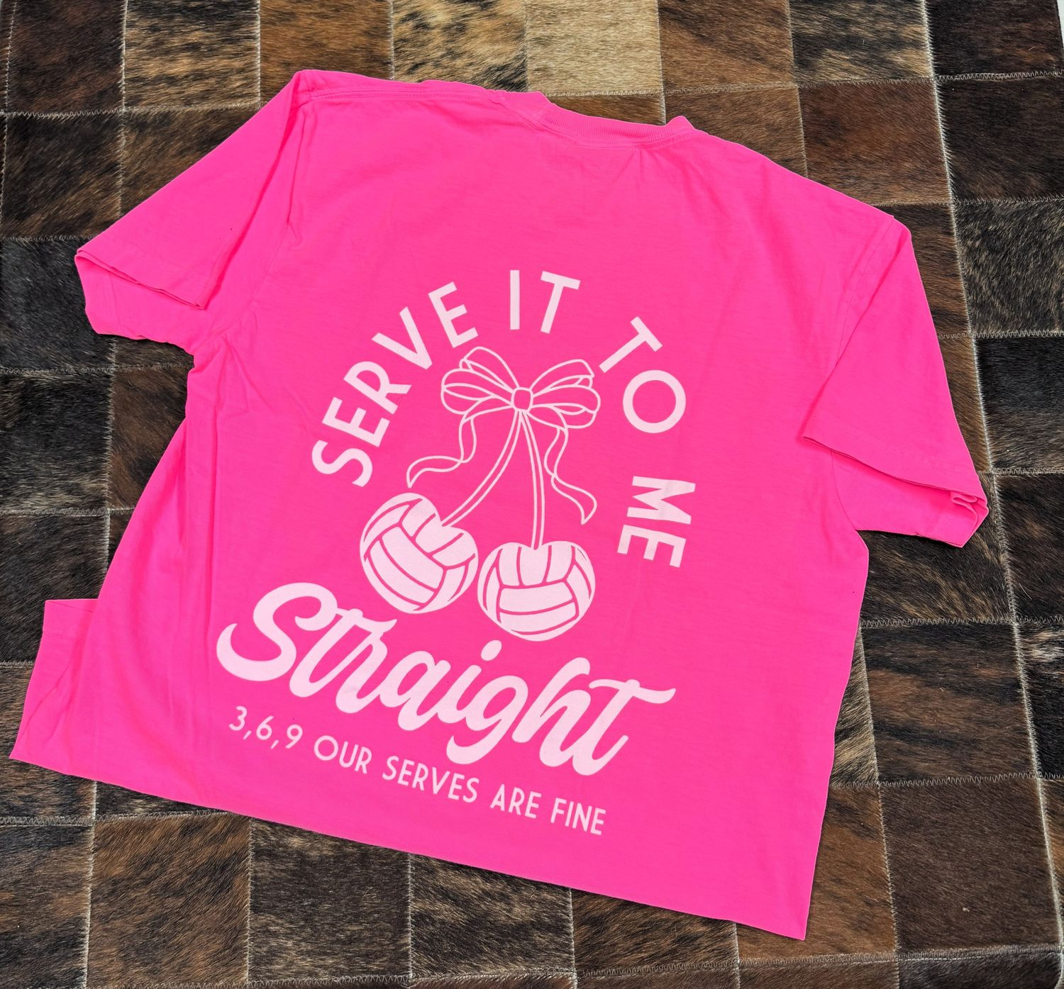 Serve It To Me Straight Tee, Size: Small