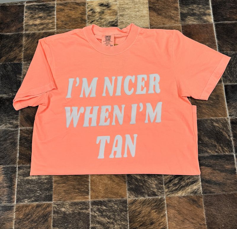 Nicer When I&#39;m Tan Neon Cantaloupe