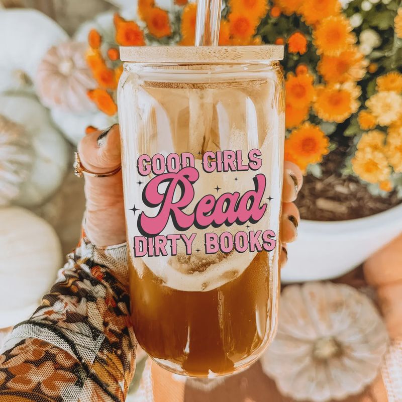 Good Girls Read 16oz&amp;20oz - Iced Coffee Libbey Glass Cup