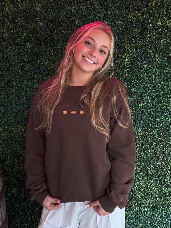 Fall Pumpkin Crewneck Sweatshirt