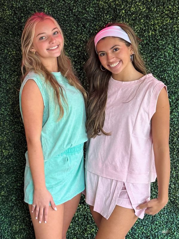 Ivy | Cotton Tank Top Lined Skort Set