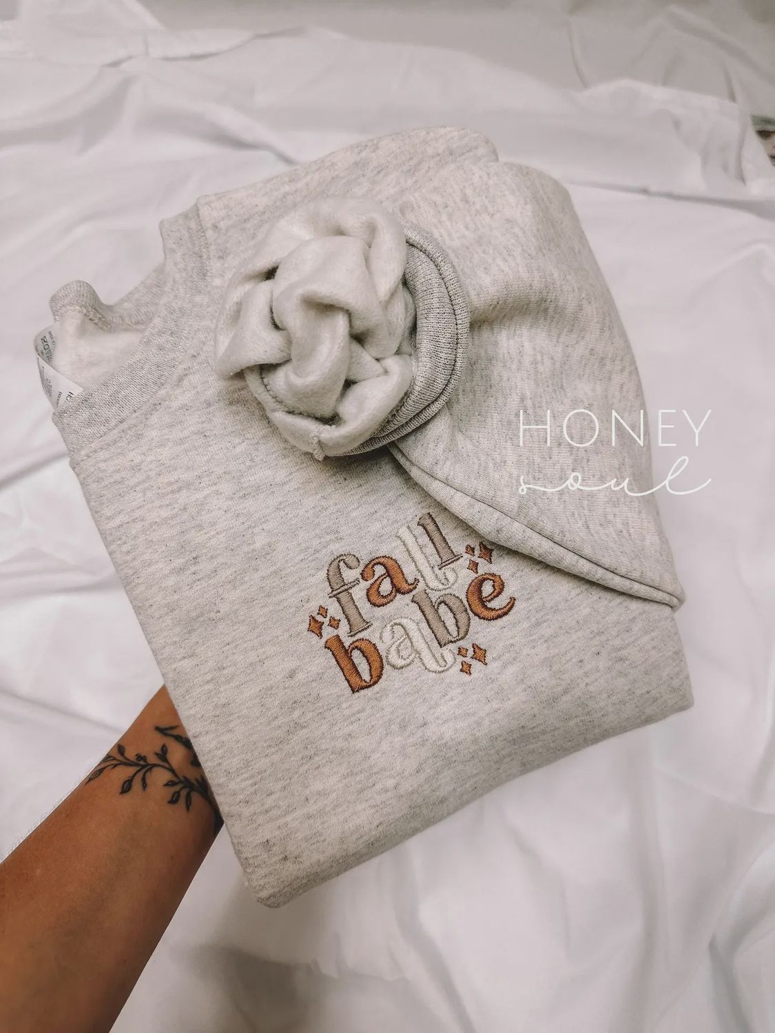 Embroidered Fall Babe Sweatshirt, Size: Small