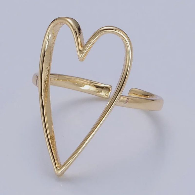 Simple Gold Heart Ring
