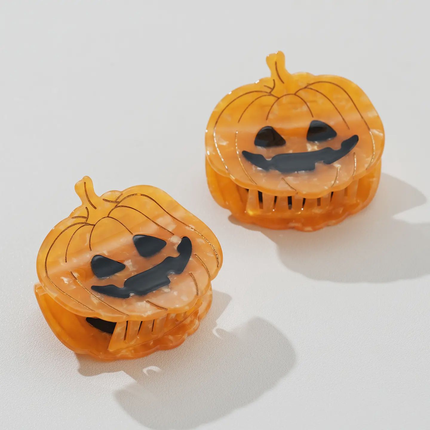 Jack O Lantern Pumpkin | Halloween Claw Clip