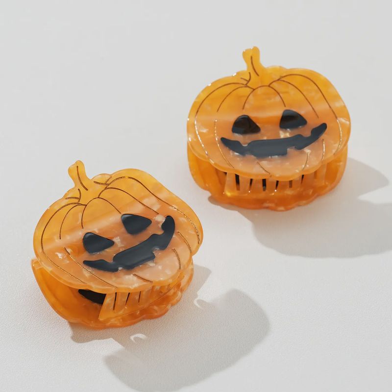 Jack O Lantern Pumpkin | Halloween Claw Clip