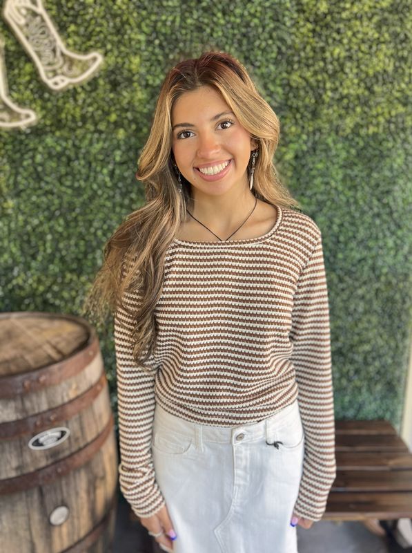 Square Neck Slim Fit Knit Top