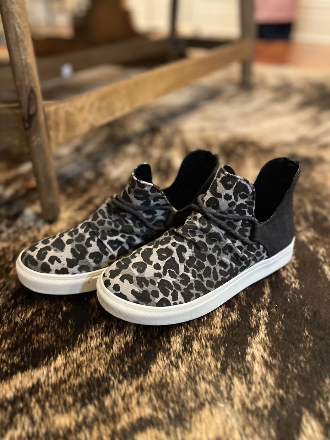 Skylar Leopard Sneakers, Size: 8.5