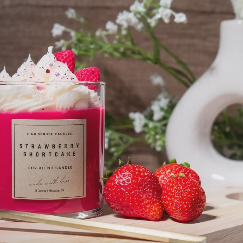 Strawberry Shortcake Candle