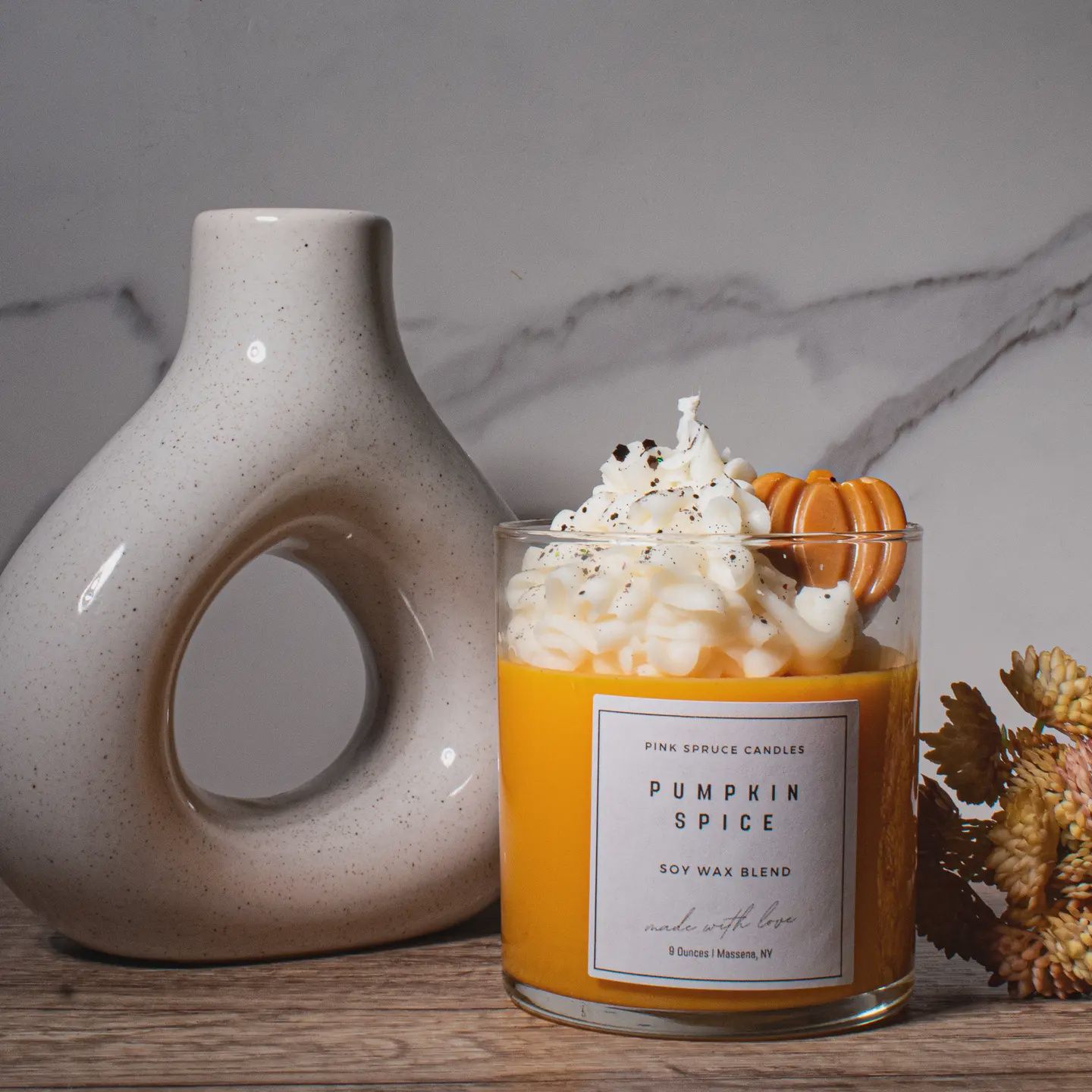 Pumpkin Spice Buttercream Soy Dessert Candle