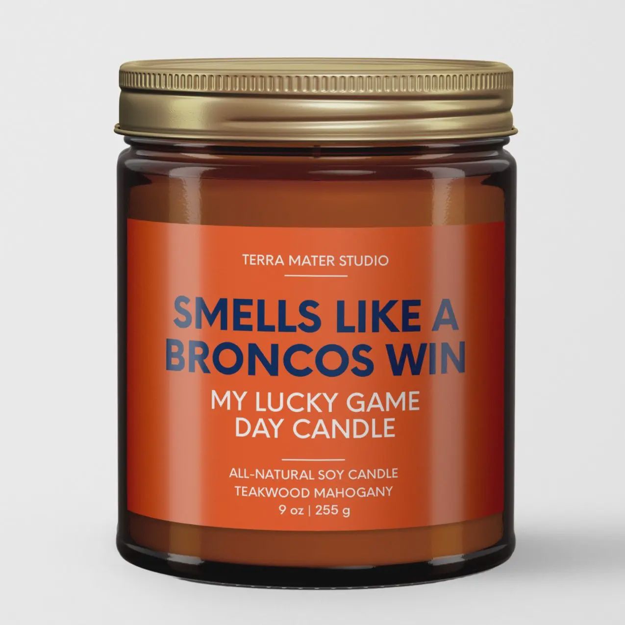 Smells Like A Broncos Win | Game Day Candle