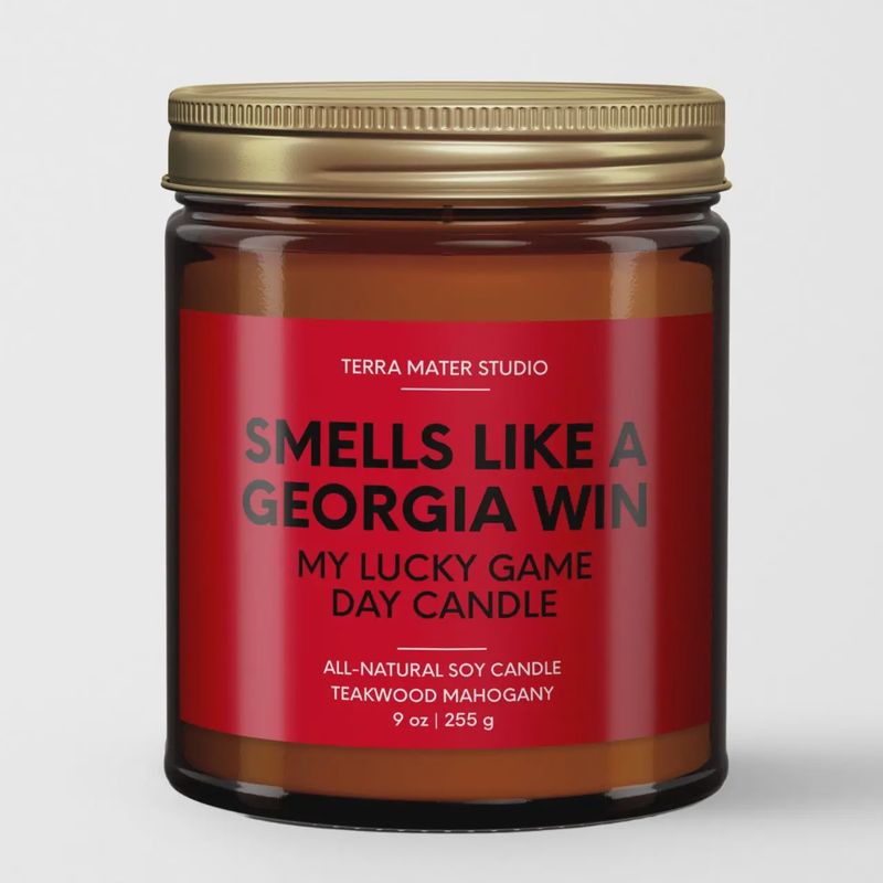 Smells Like A Georgia Win Game Day Candle