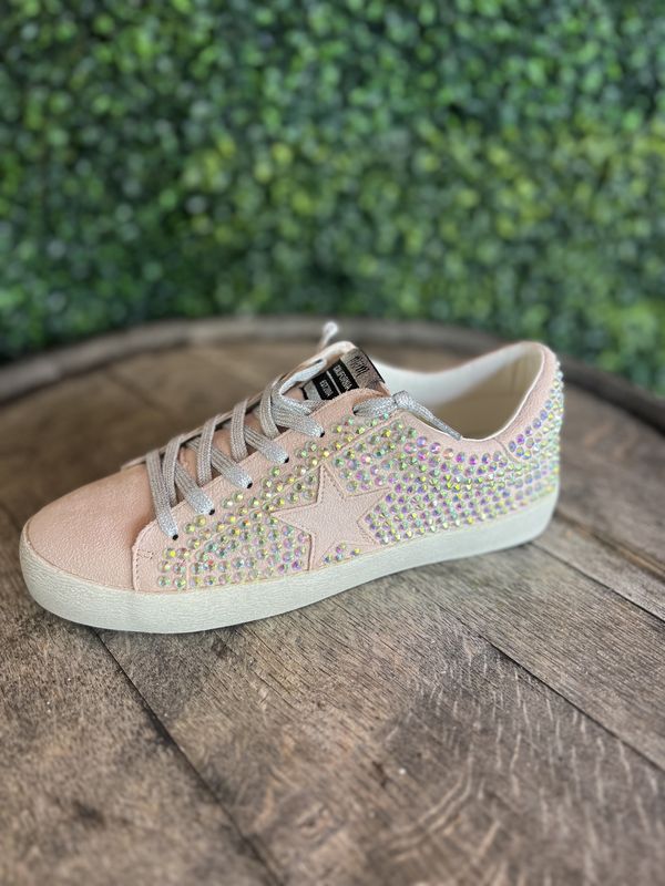 Joann Pink Glitter Sneaker