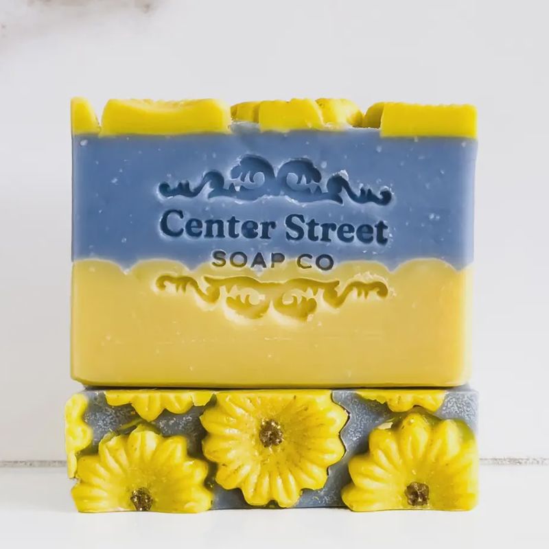 Sunflower Sandalwood Fall Handmade Bar Soap- 4oz
