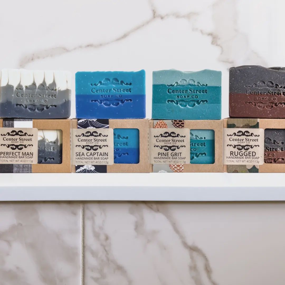 The Lumberjack Men&#39;s Christmas Gift Box- 16oz Handmade Soaps