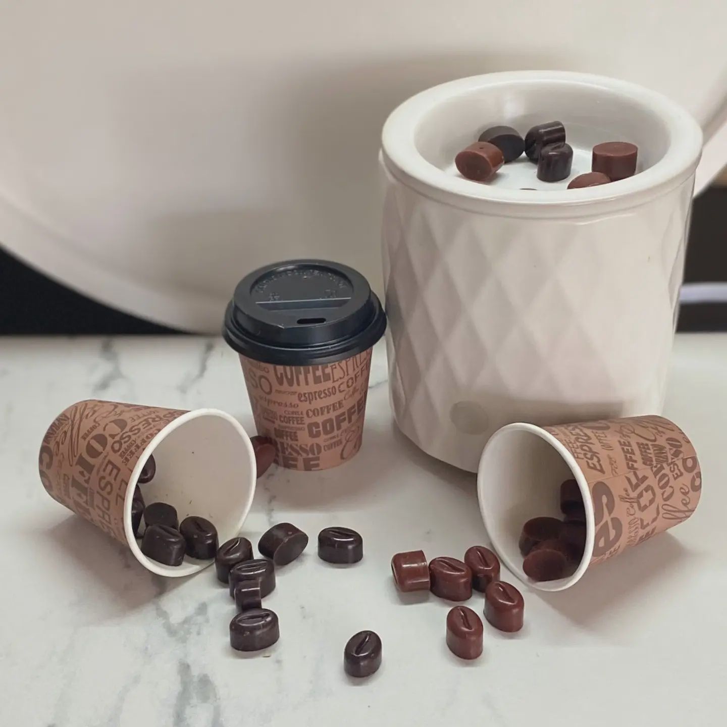 Premium Coffee Bean Wax Melts - Handcrafted Aromatherapy Fra