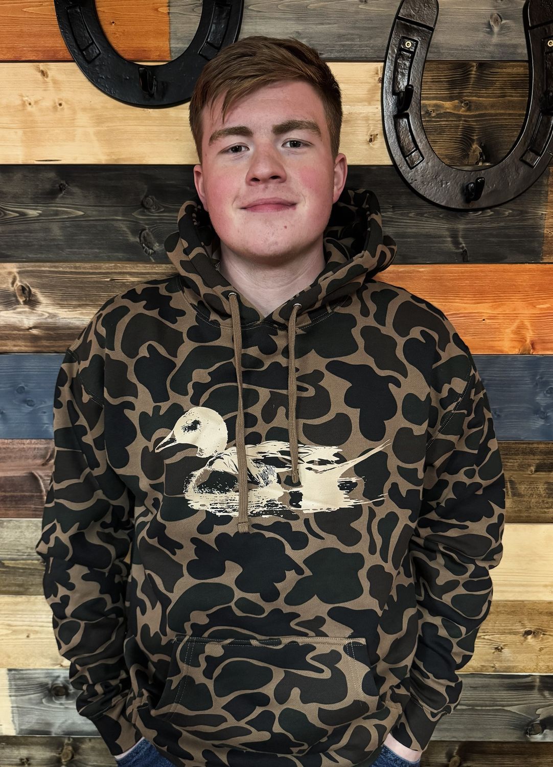 Duck Camo - Hooded Sweatshirt, Size: Small
