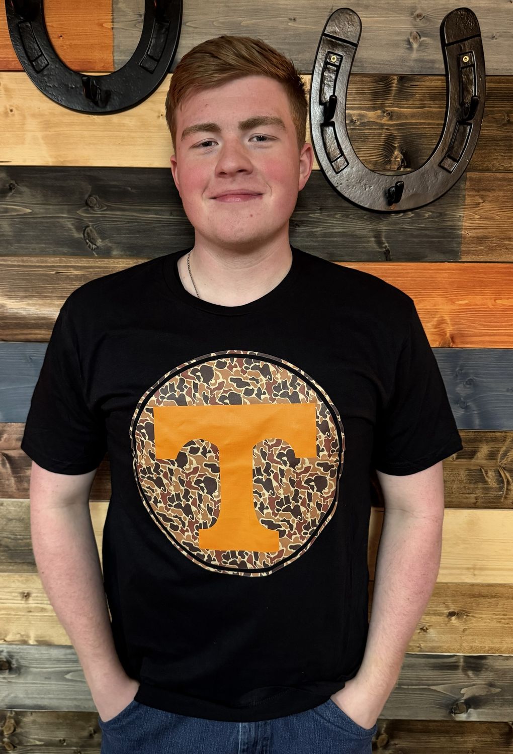 Camo Tennessee Graphic T-Shirt, Size: Small