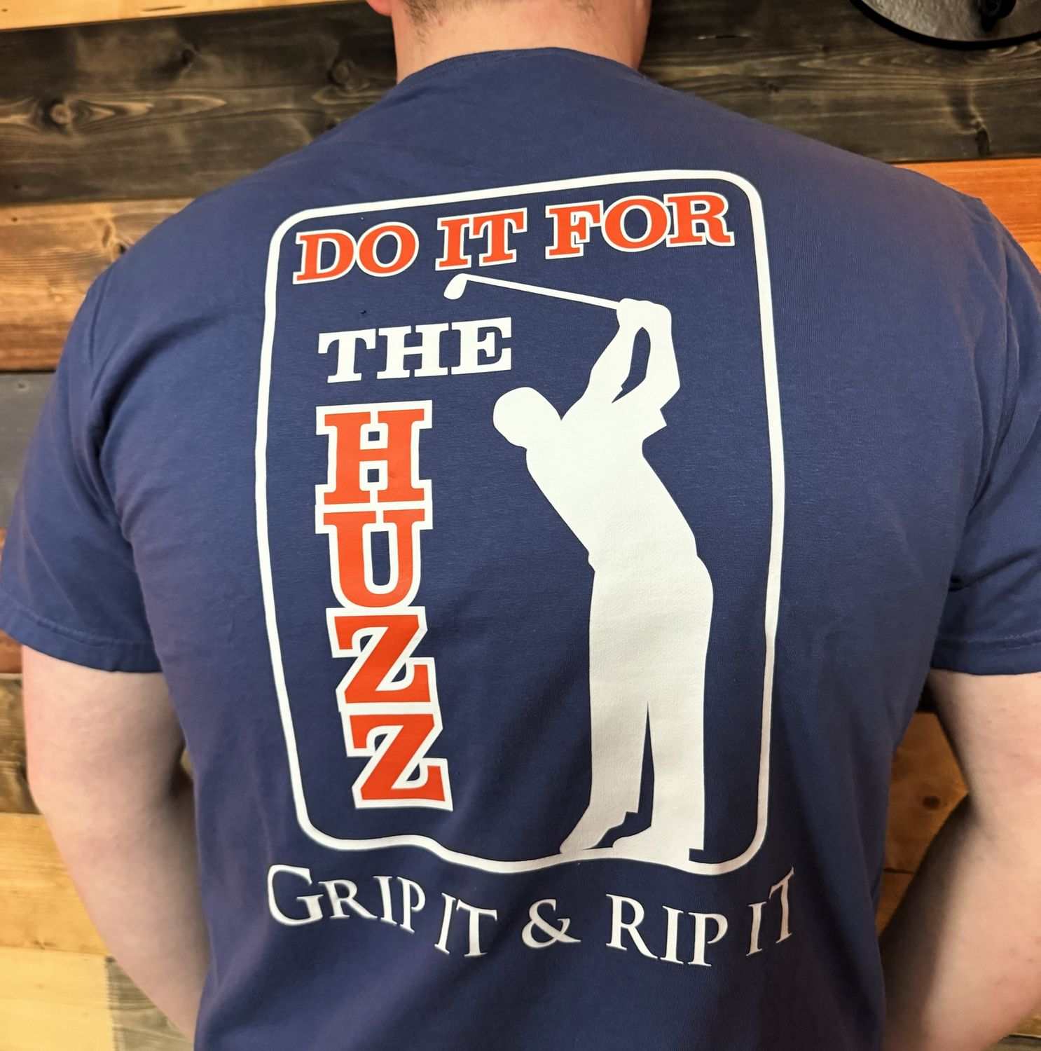 &#39;round Here Clothing Huzz Golf China Blue, Size: Small