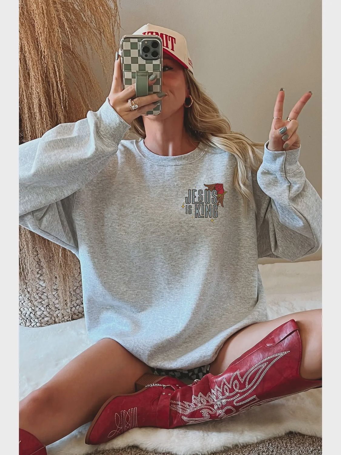 Jesus Is King Graphic Sweater, Size: Small