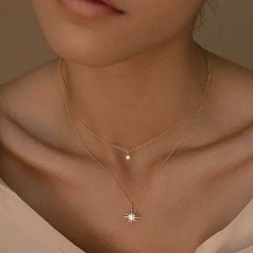 18K Stainless Steel Tarnish Free Layered Necklace