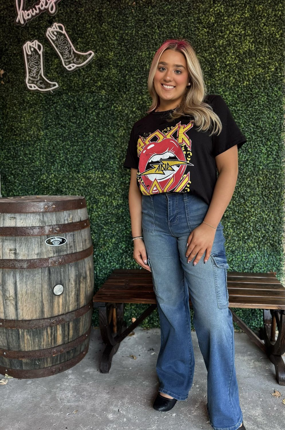 Rock N Roll Graphic Tee, Size: Medium