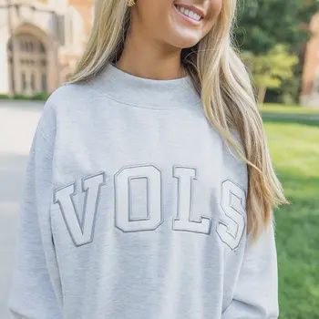 Tennessee &quot;Vols&quot; Applique Mock-Neck Sweatshirt, Size: Small