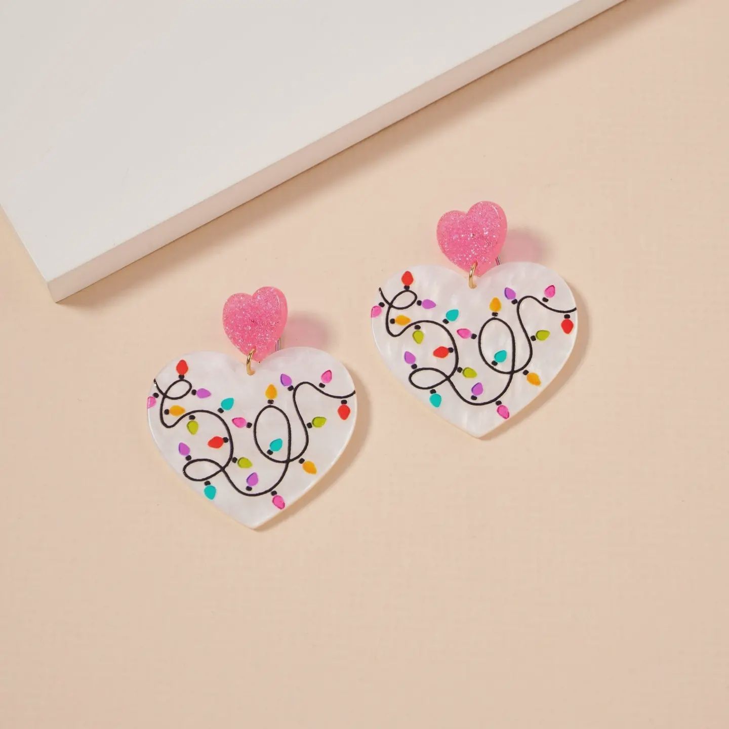 Christmas Lights Dangling Earrings