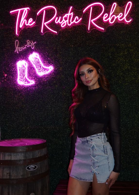 Long Sleeve Bodysuit with Colorful Specs