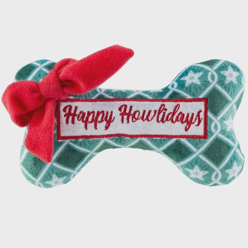 Happy Howlidays Bone - Stocking Stuffer Christmas Dog Toy