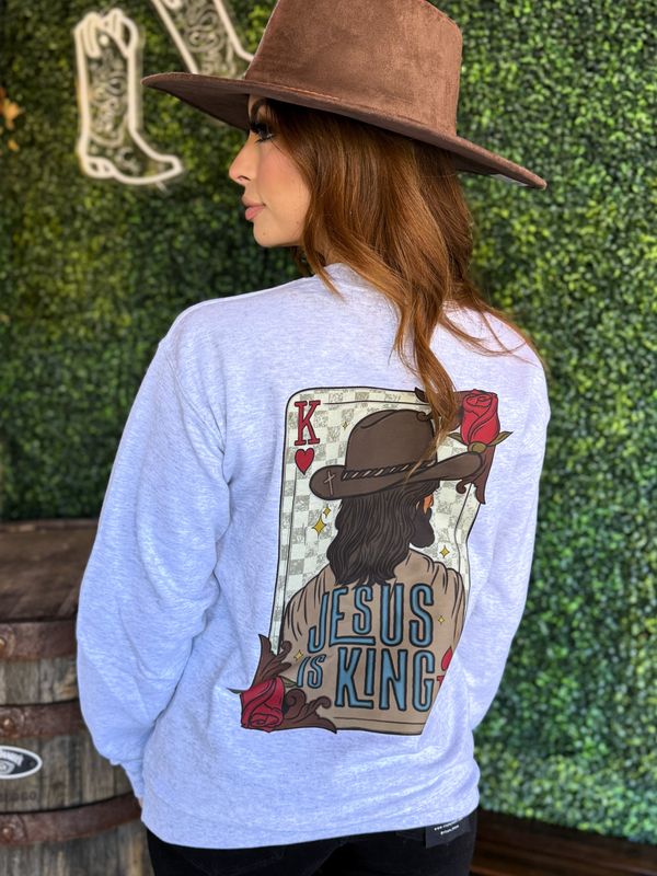 Jesus Is King Graphic Sweater