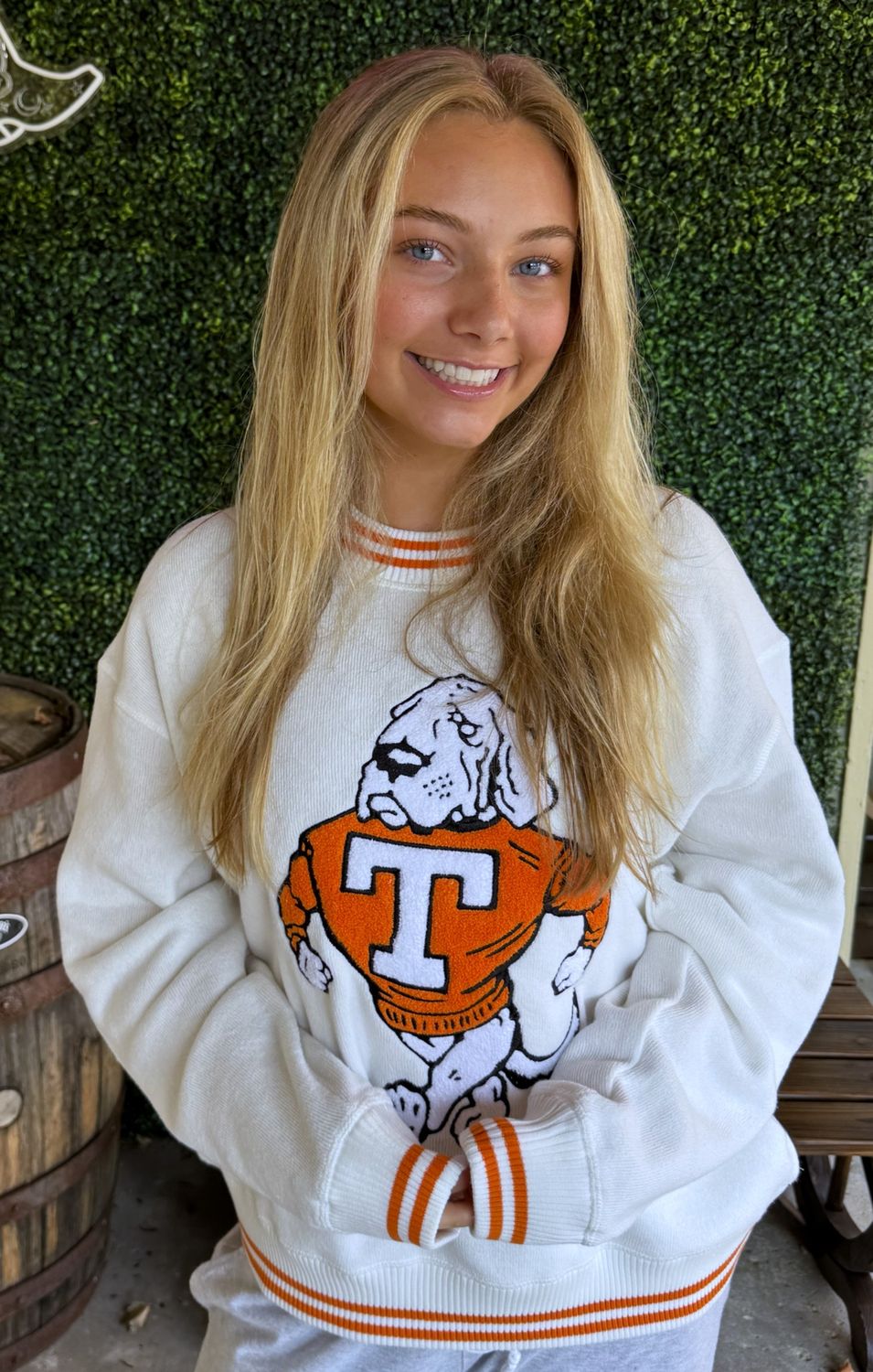 Smokey Strut Varsity Sweater, Size: Small