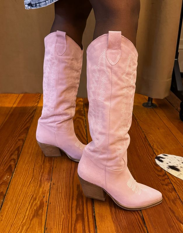 Dallas Pink Texan Boots