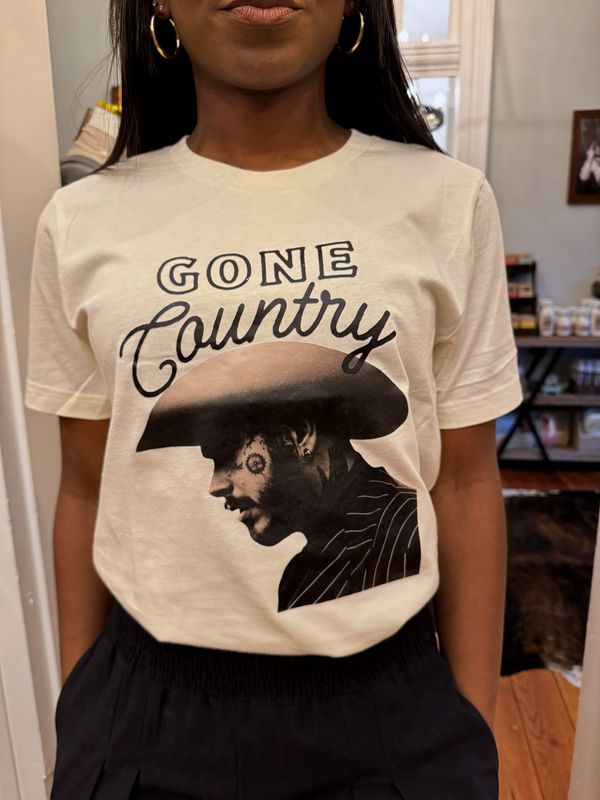Post Malone Gone Country Western Tee