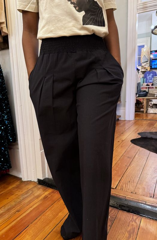 Cotton Slacks Made of Old Mid-Rise Slacks