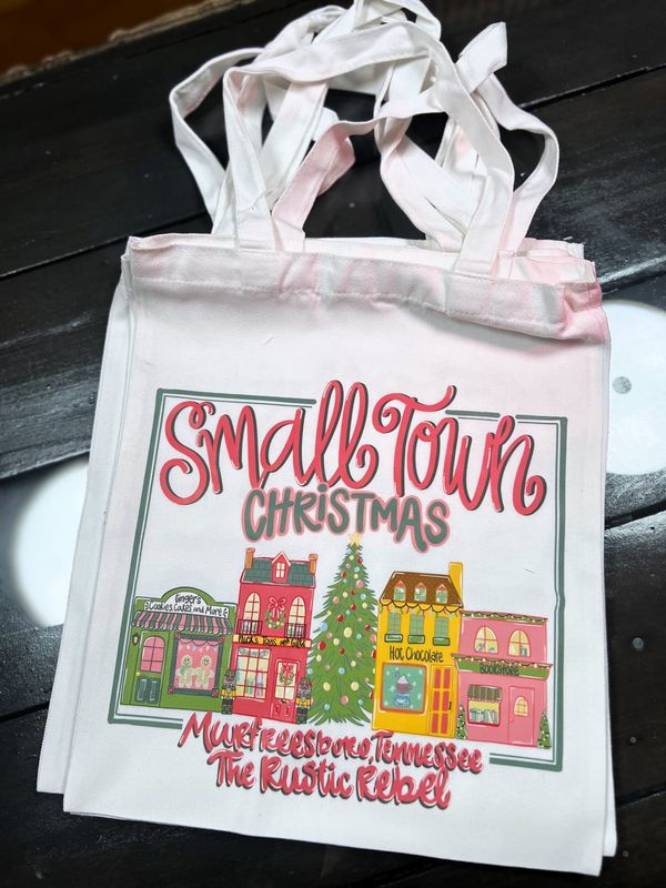 The Rustic Rebel Small Town Christmas Tote