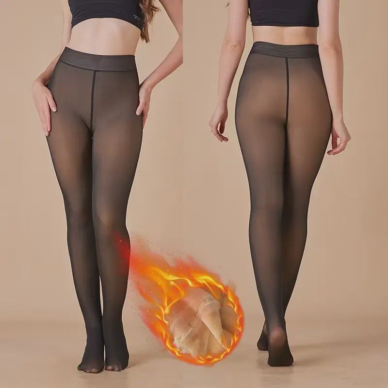 Fleece Lining Pantyhose Tights Hosiery For Women