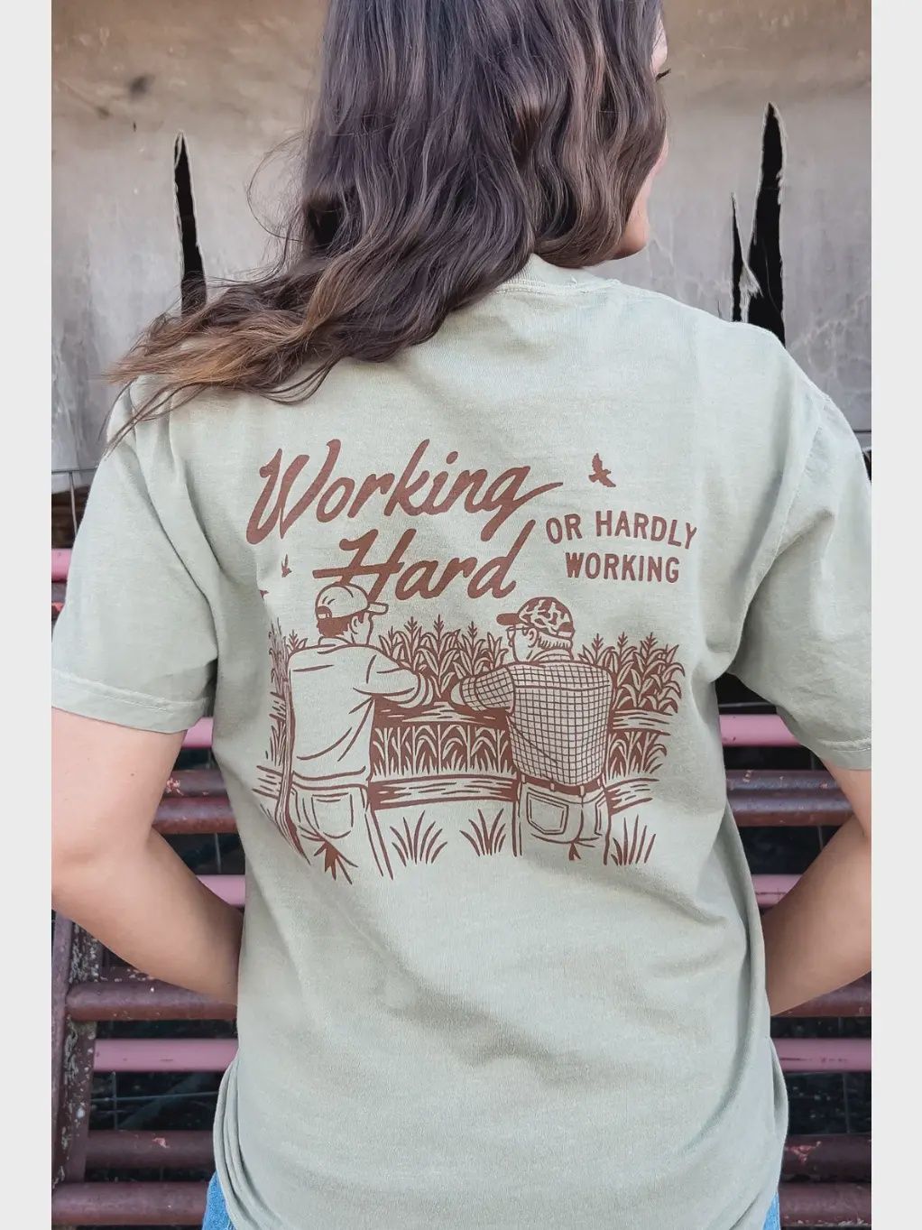 Working Hard or Hardly Working Graphic Tee, Size: Small