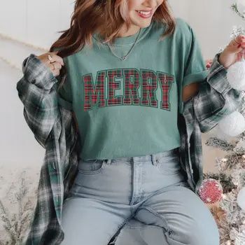 Christmas Merry Plaid Graphic