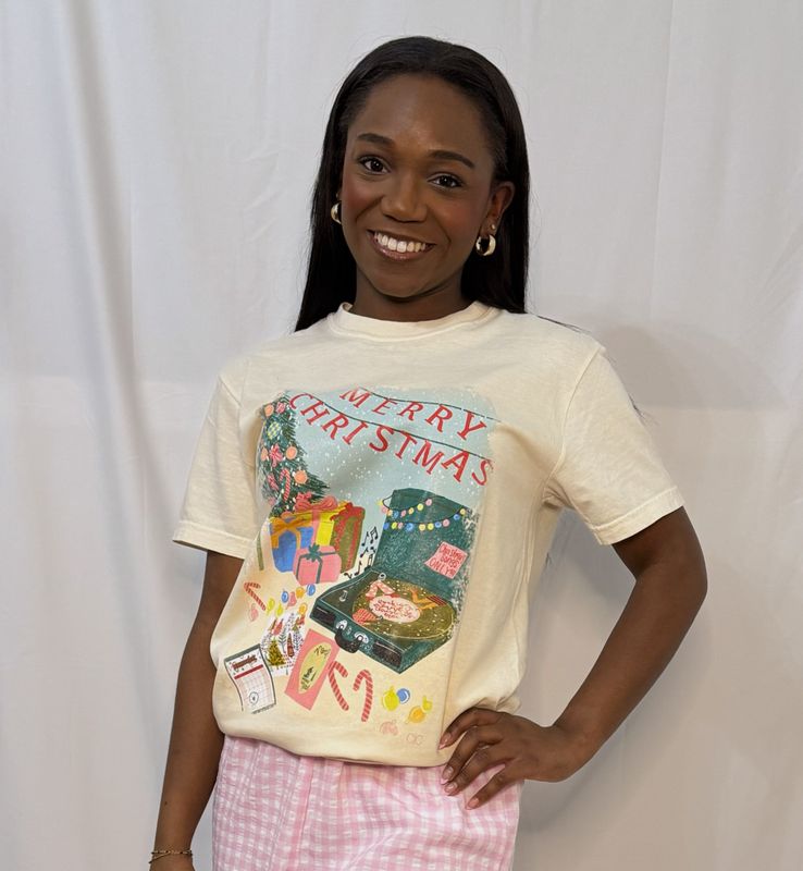 A Vintage Christmas Graphic Tee