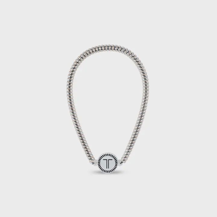 Spiral Hair Coil Headband/TELETIES, Color: Platinum