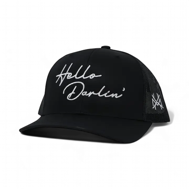 MHC Hello Darlin Trucker Hat, Color: Black