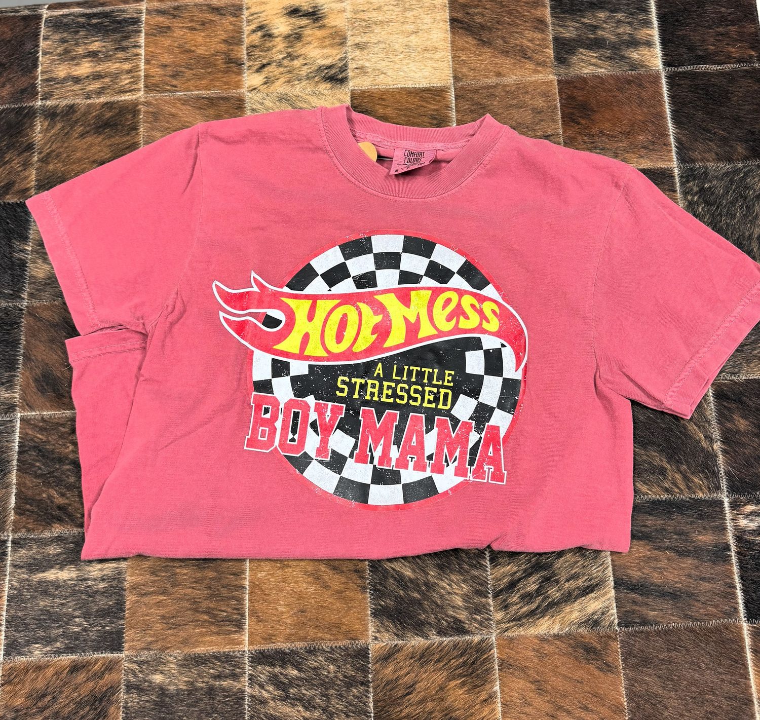 Hot Mess A Little Stressed Mama Graphic Tee, Size: Small