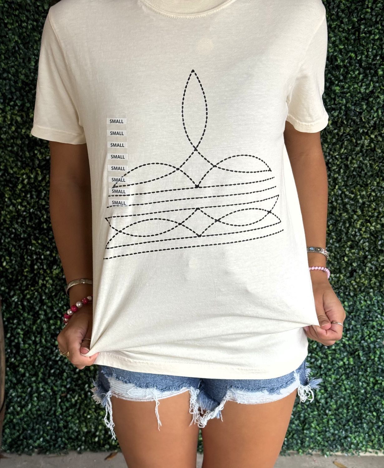 Boot Stitch Western Graphic Comfort Colors Tee, Size: Small