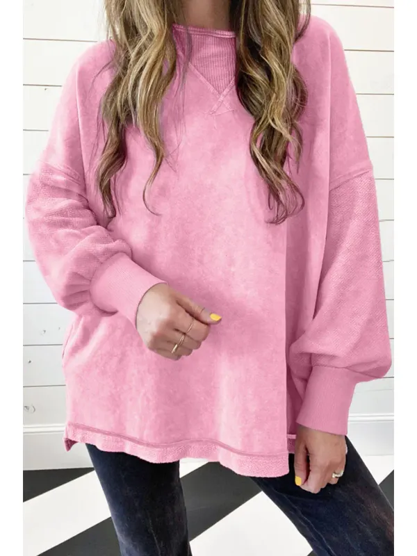 Mineral Wash Drop Shoulder Sweatshirt