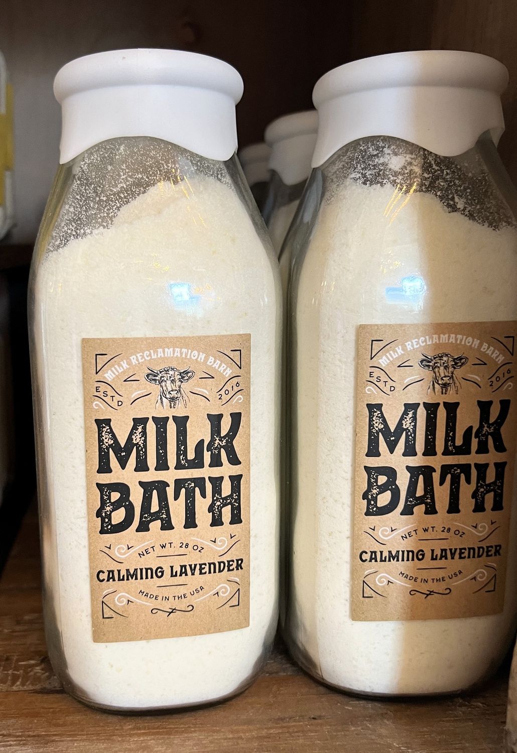 Milk Bath Soak 28 oz. - Lavender or Mint, Fragrance: Calming Lavender