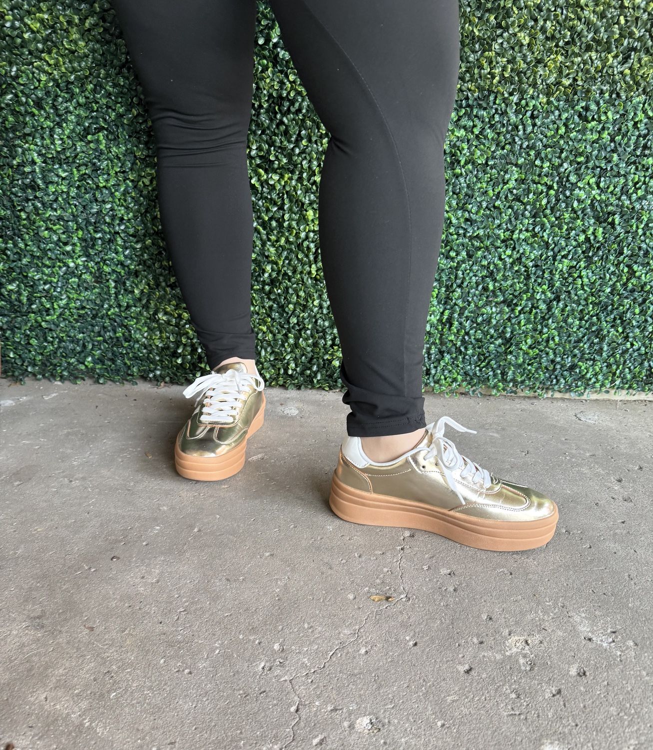 Stripe Platform Sneakers, Size: 5