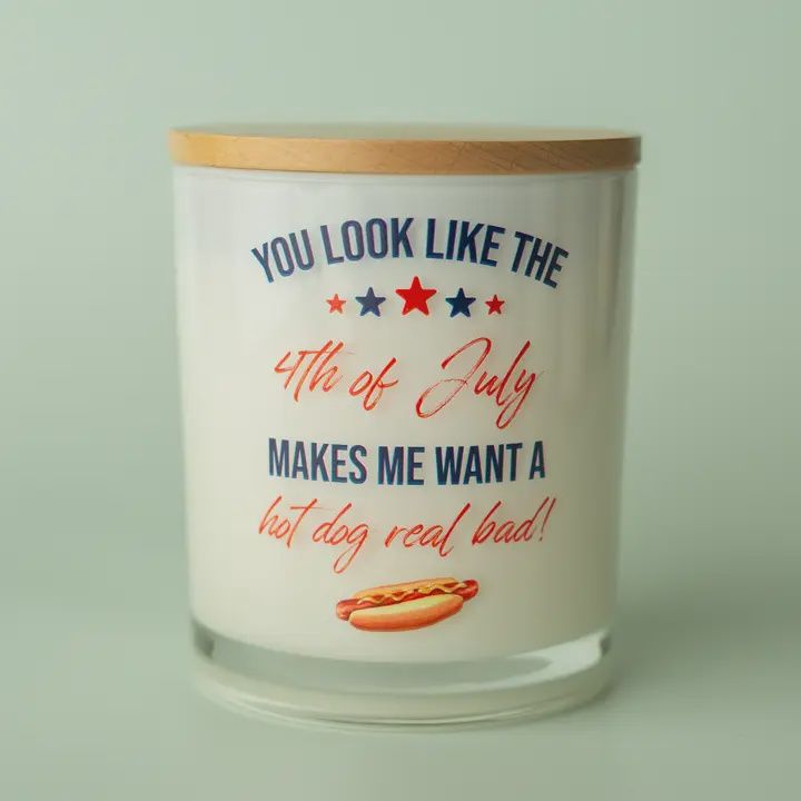 You Look Like the 4th of July Soy Candle, Fragrance: Vanilla Brûlée