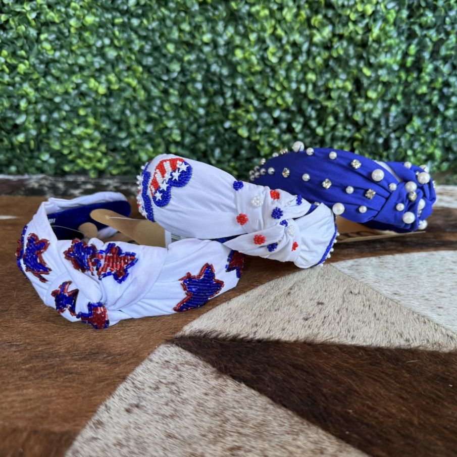 Fourth of July Headbands, Color: Hearts