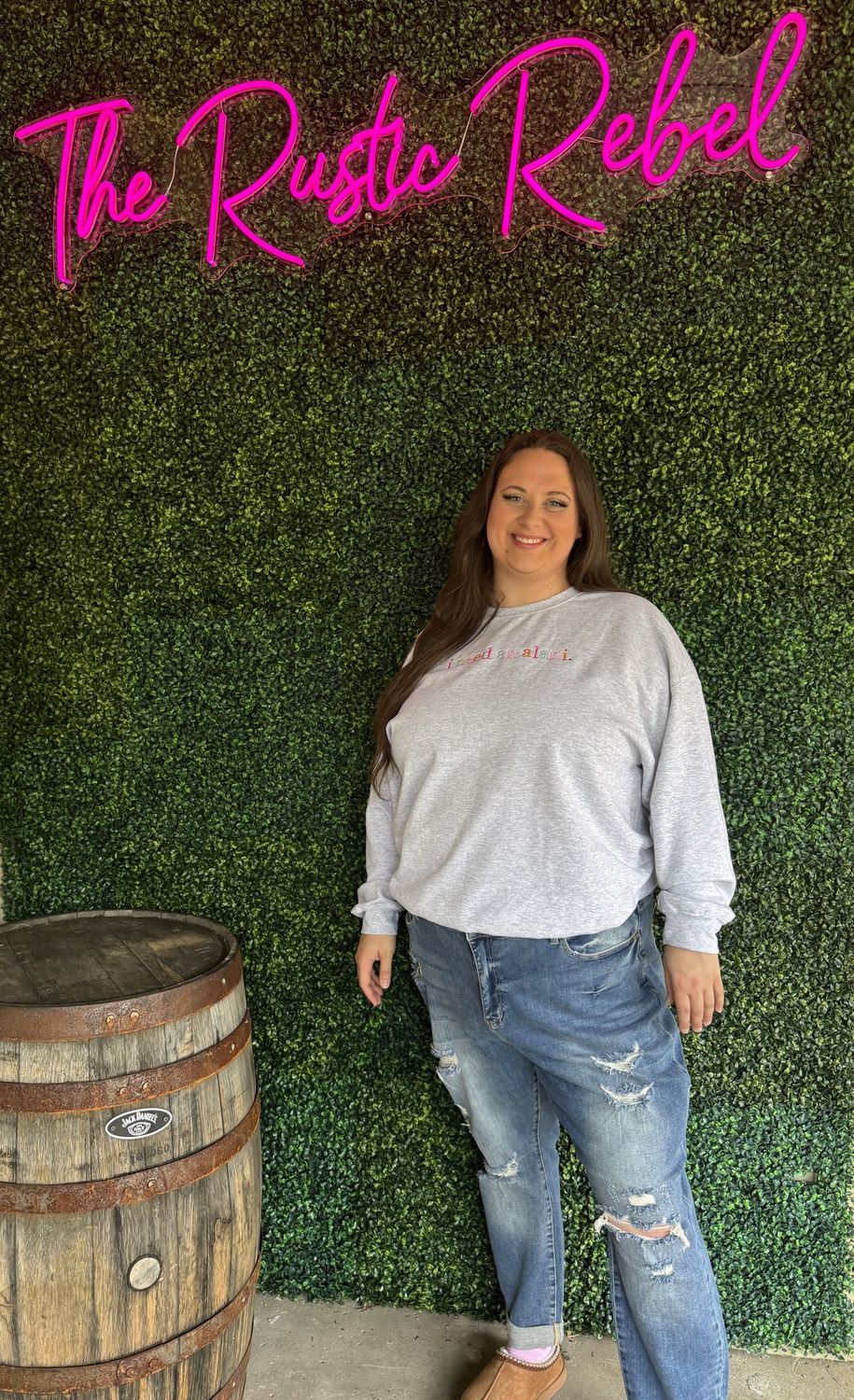 I Need an Alani Embroidered Crewneck, Size: Small