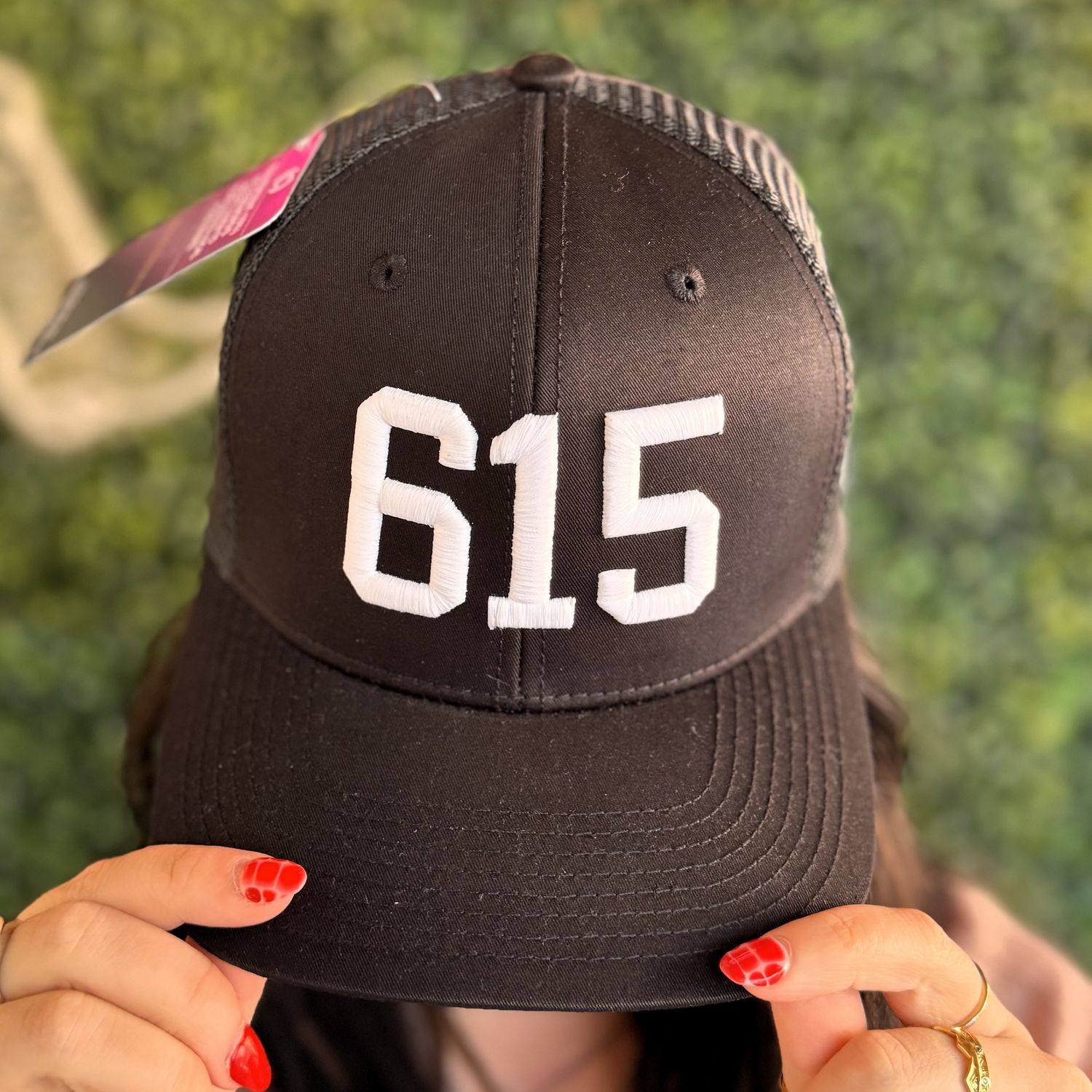 Trucker Hat, Color: All Black "615"